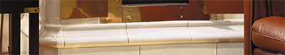Moulure de base du po�le en fa�ence Cronspisen Herrgard 201